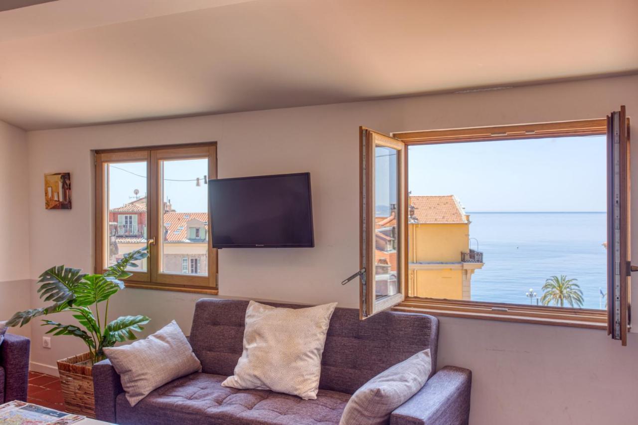 Le Gilly 6 - F3 Exceptionnel, Vue Mer, Moderne, Climatisation, Vieux-Nice Exteriör bild