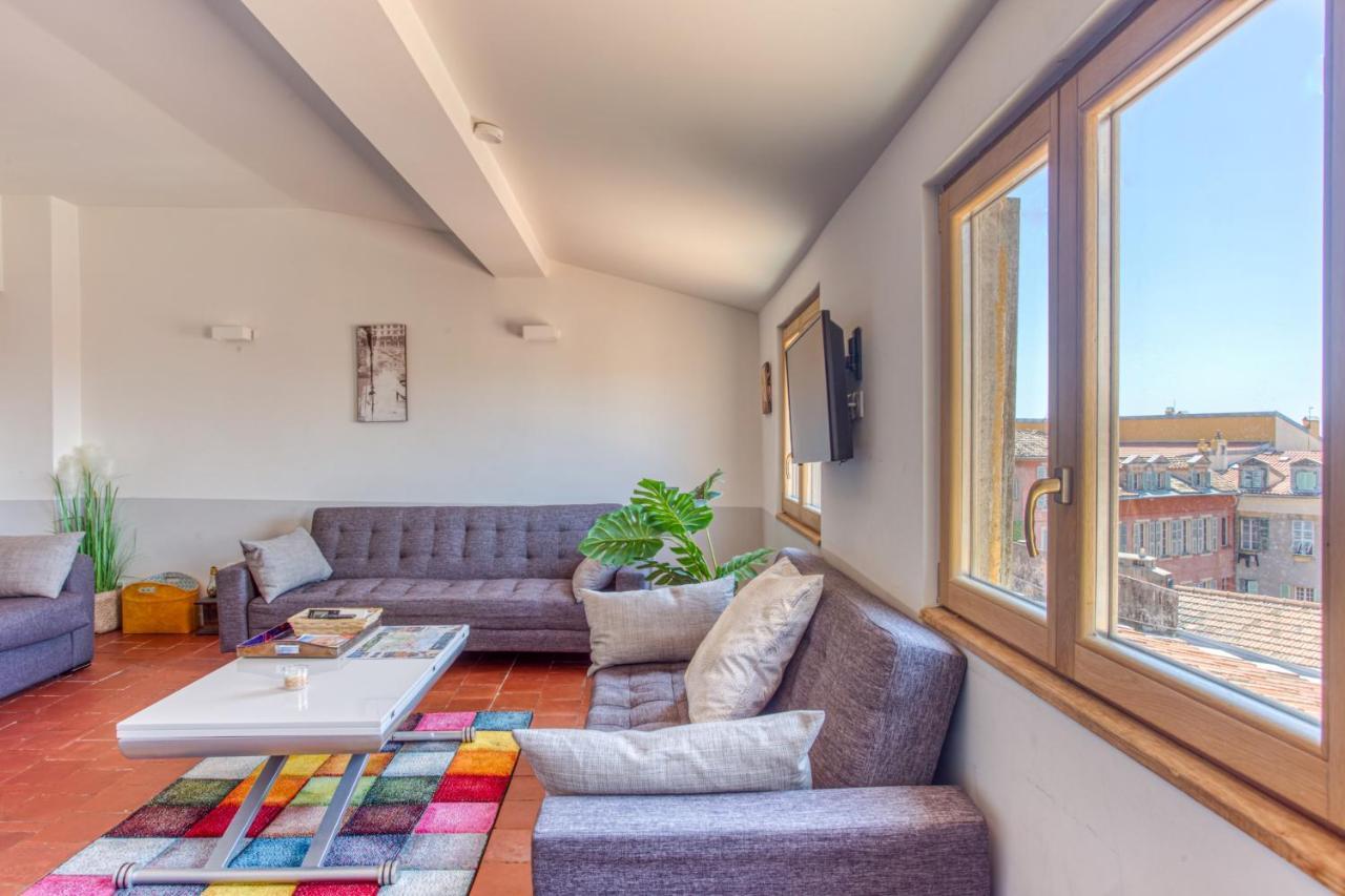 Le Gilly 6 - F3 Exceptionnel, Vue Mer, Moderne, Climatisation, Vieux-Nice Exteriör bild