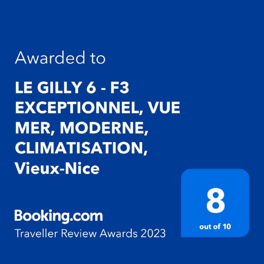 Le Gilly 6 - F3 Exceptionnel, Vue Mer, Moderne, Climatisation, Vieux-Nice Exteriör bild
